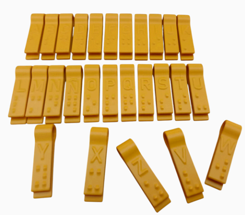 sellos abc en braille