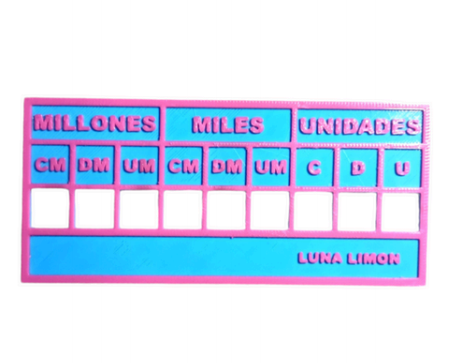 Tabla de valor posicional n°1