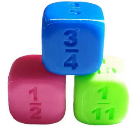 Dados fracciones x 3