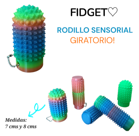Rodillo sensorial giratorio